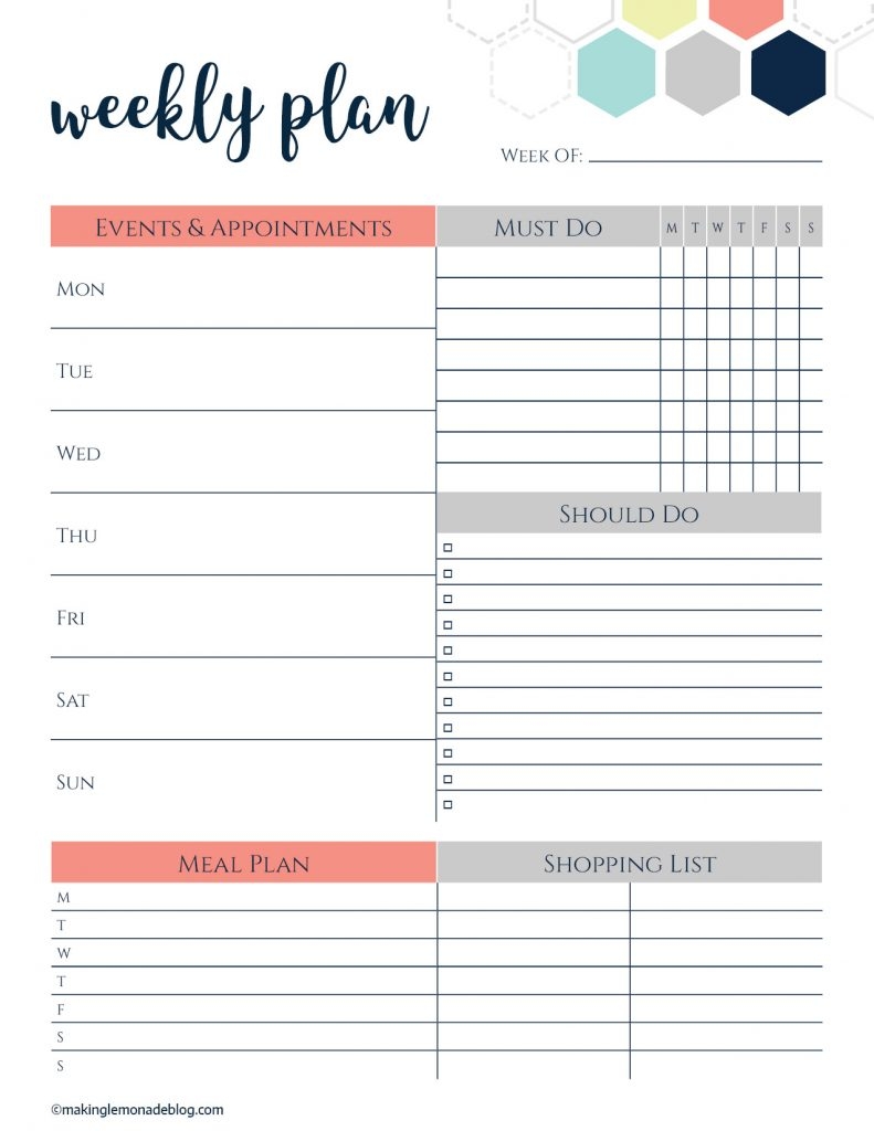Planning Out My Printable Planner
