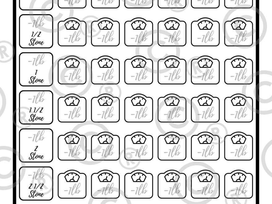 FREE Printable Weight Loss Tracker That Works Soph obsessed