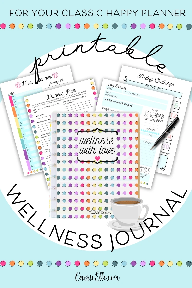 Free Printable Wellness Planner Inserts For Classic Happy Planner Carrie Elle Free Printable Wellness Planner Inserts For Classic Happy Planner Carrie Elle