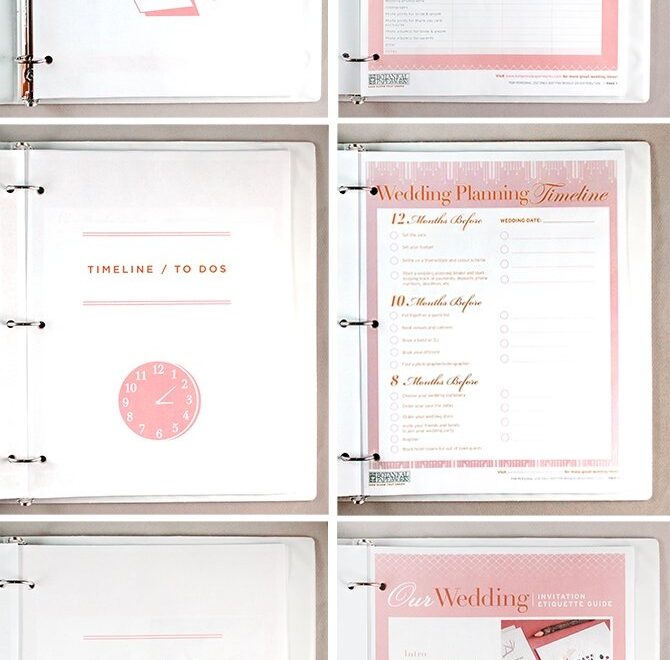 Free Printables Wedding Planning Binder Botanical PaperWorks