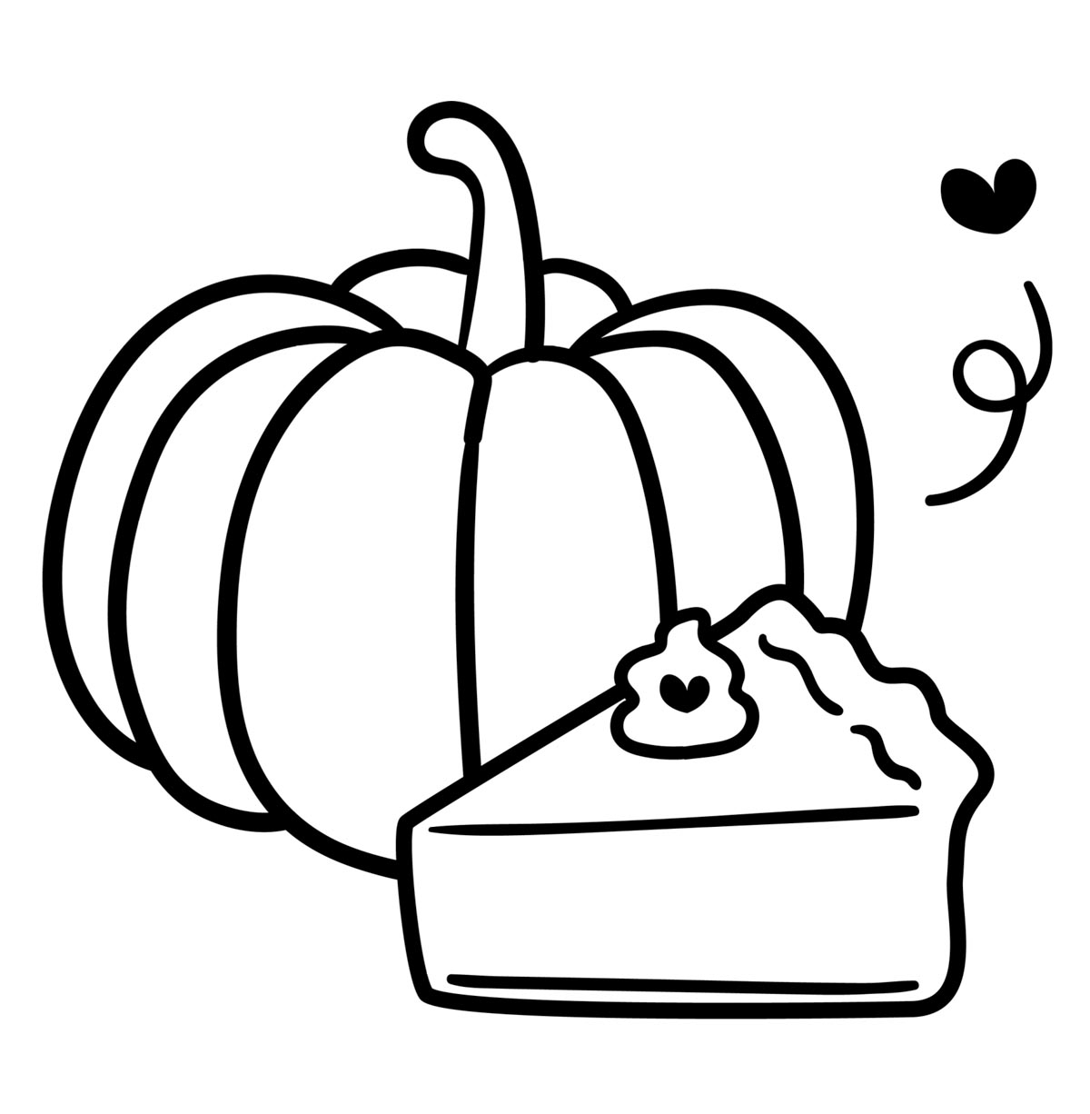Free Pumpkin Pie Coloring Page Free Pumpkin Pie Coloring Page