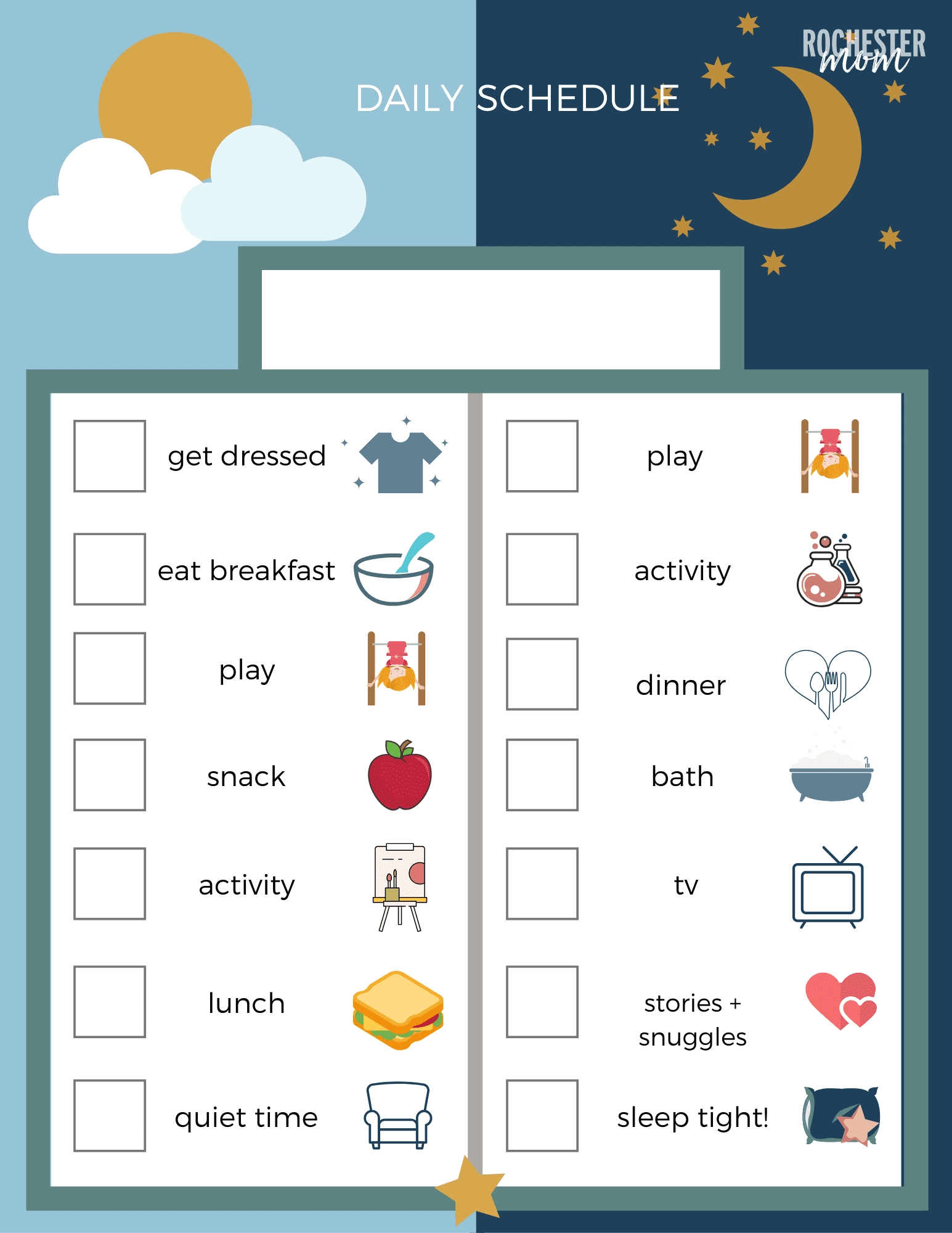 Free Routine Activity Charts Customizable For Your Family Free Routine Activity Charts Customizable For Your Family