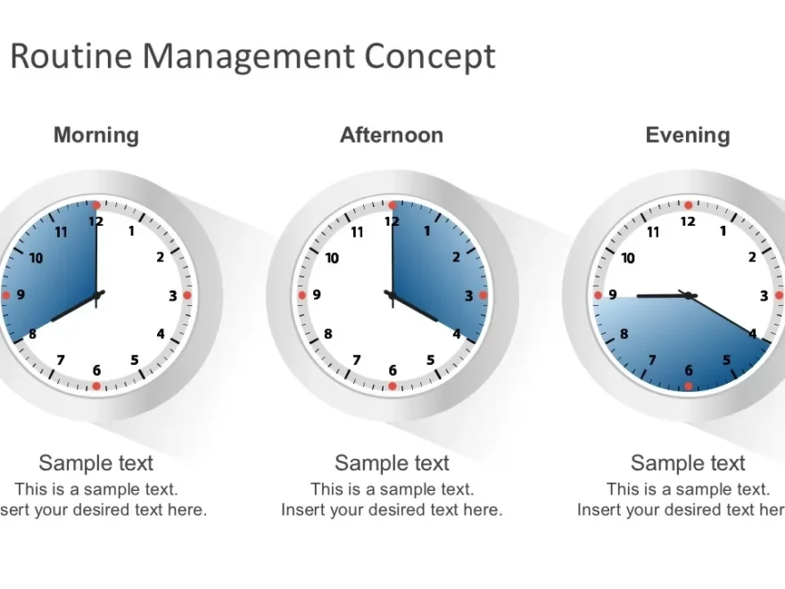 Free Routine Clock Schedule Template For PowerPoint SlideModel