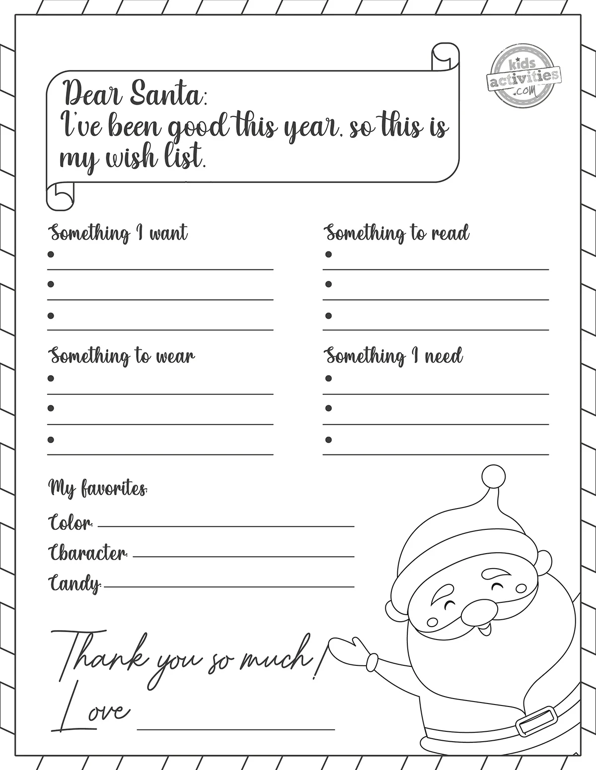 Free Santa Wish List Printable For Kids Kids Activities Blog Free Santa Wish List Printable For Kids Kids Activities Blog
