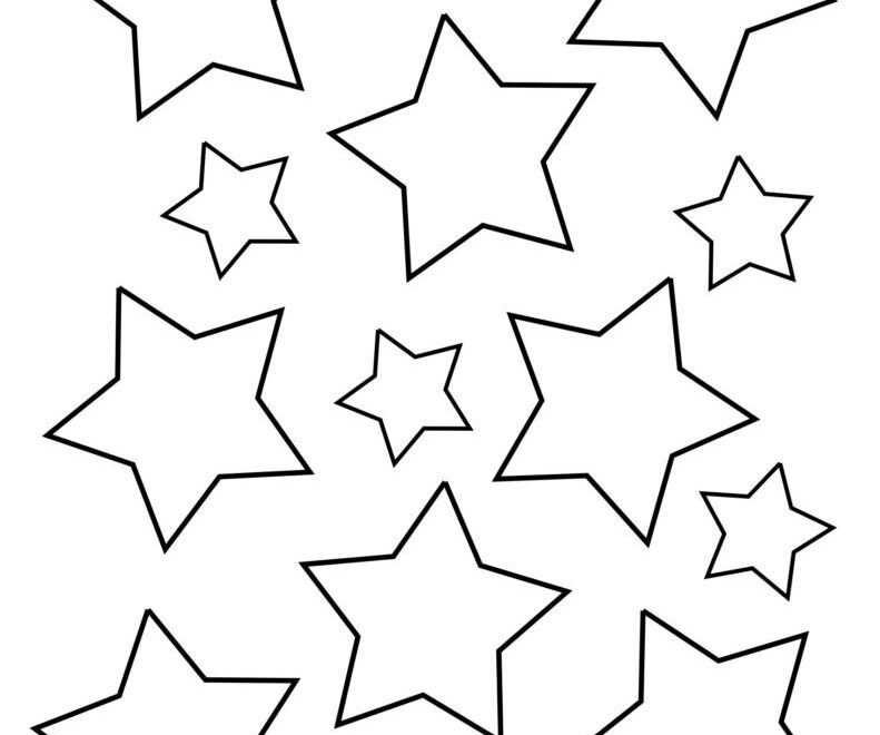 Free Star Coloring Pages For Kids The Hollydog Blog