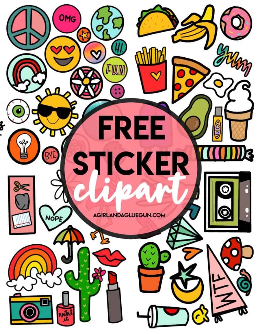 Free Sticker Printables A Girl And A Glue Gun Free Sticker Printables A Girl And A Glue Gun
