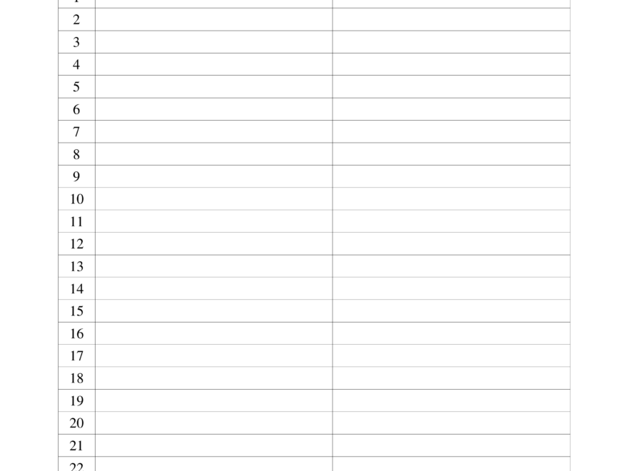 Free Student Sign in Sheet Template PDF Word EForms