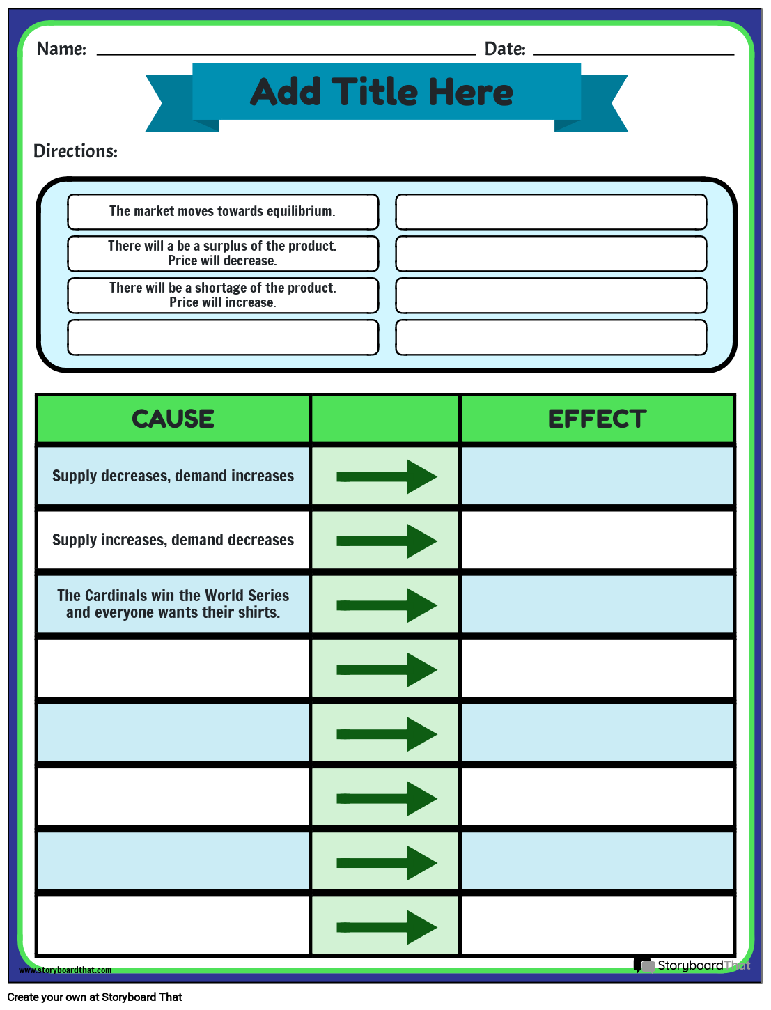 Free Supply And Demand Worksheets Practice And Activities