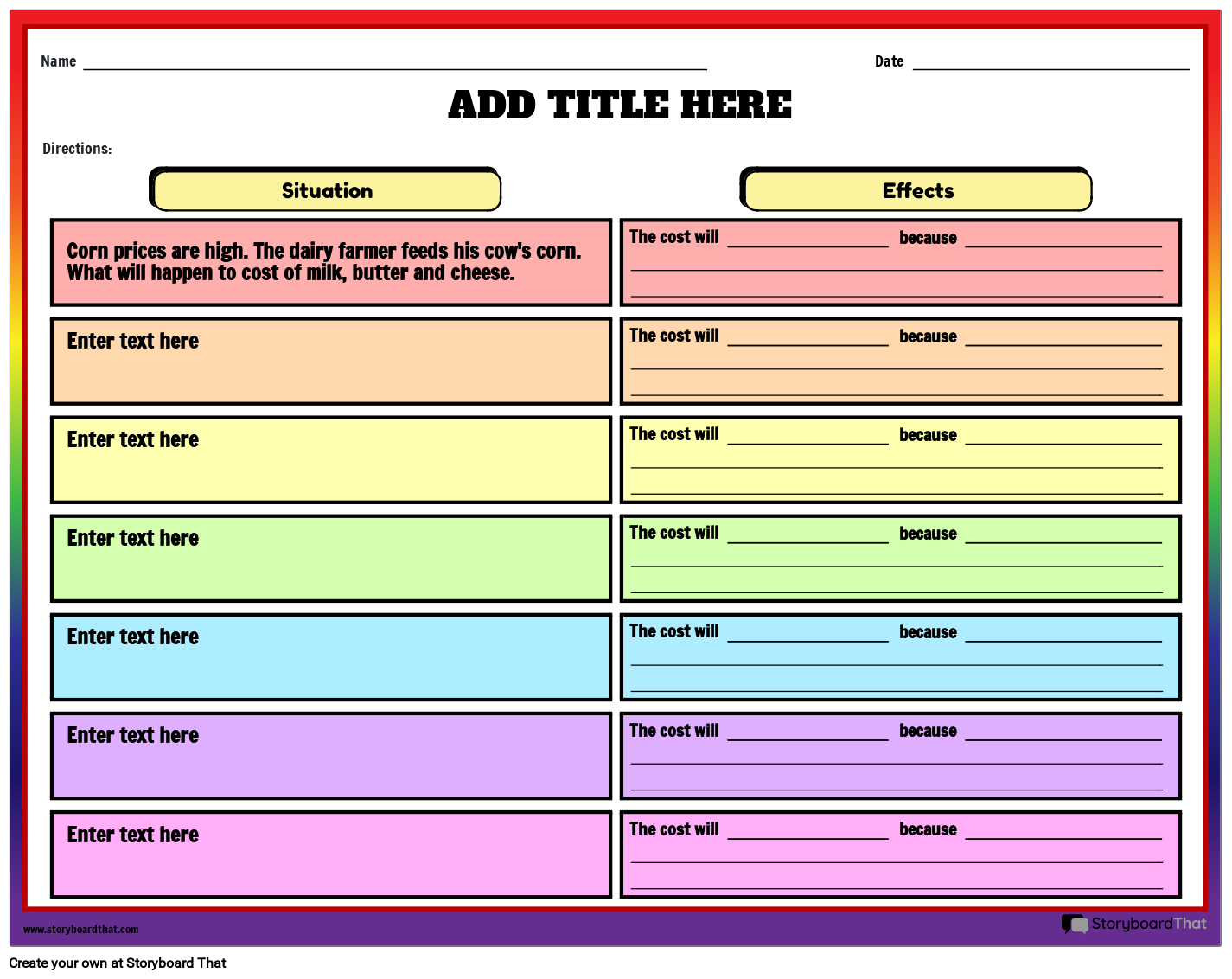 Printable Demand And Supply Schedule Table