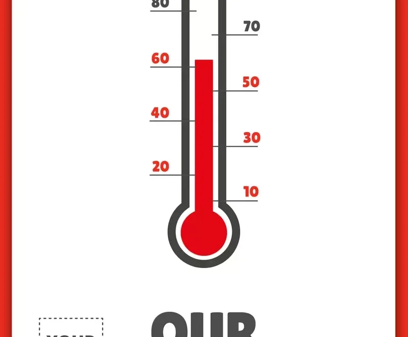 Free Thermometer Goal Tracker Templates