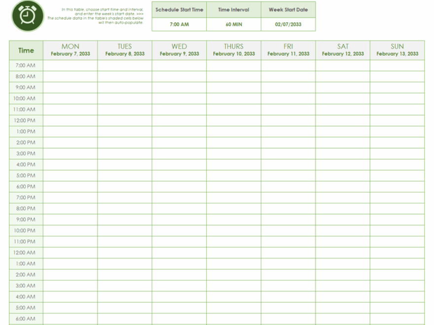 free time management templates smartsheet