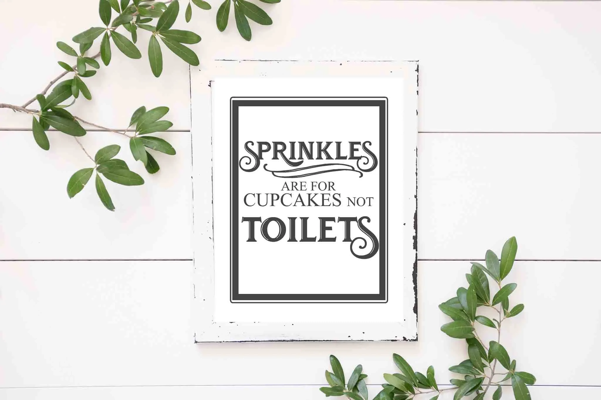 Printable Farmhouse Bathroom Signs Printable Farmhouse Bathroom Signs