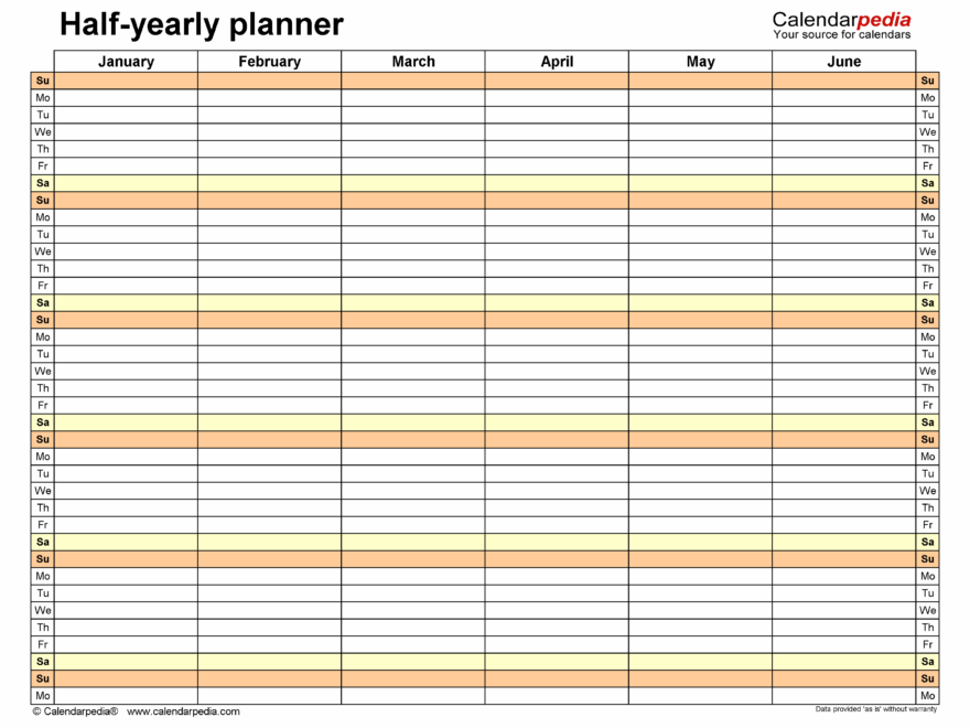 Free Yearly Planners In PDF Format 36 Templates