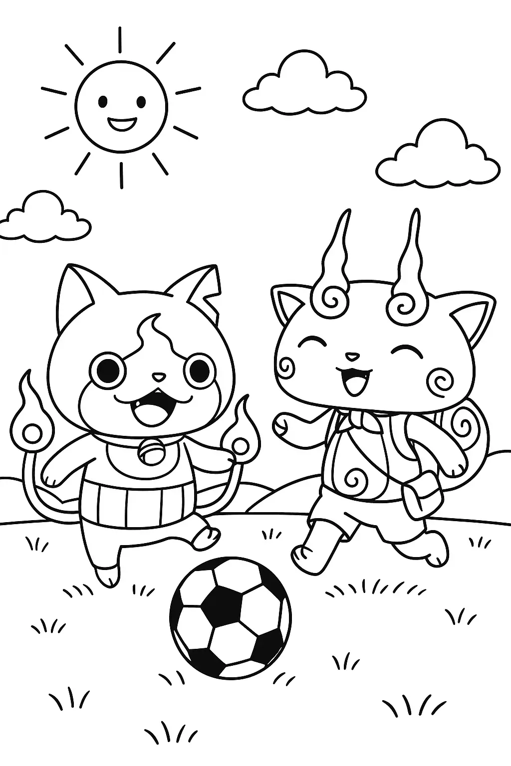 Free Yo Kai Watch Coloring Pages Generator 21 Yo Kai Watch 