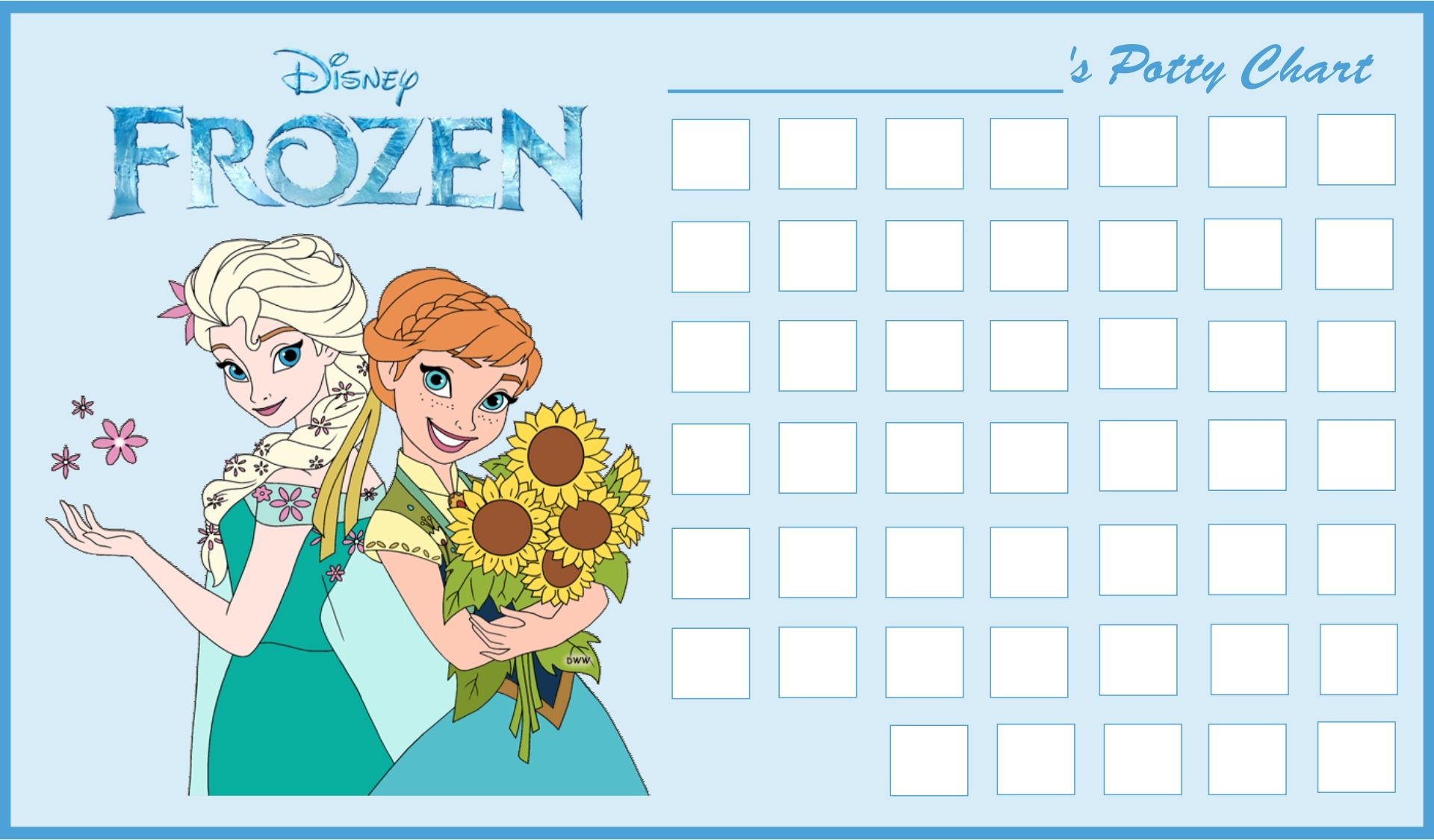 Frozen Printable Potty Reward Chart Printable Chart Food Frozen Printable Potty Reward Chart Printable Chart Food