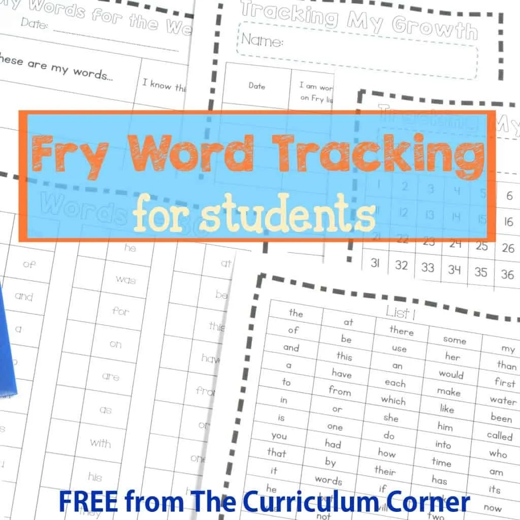 Printable Fry Word List Checklist Printable Fry Word List Checklist