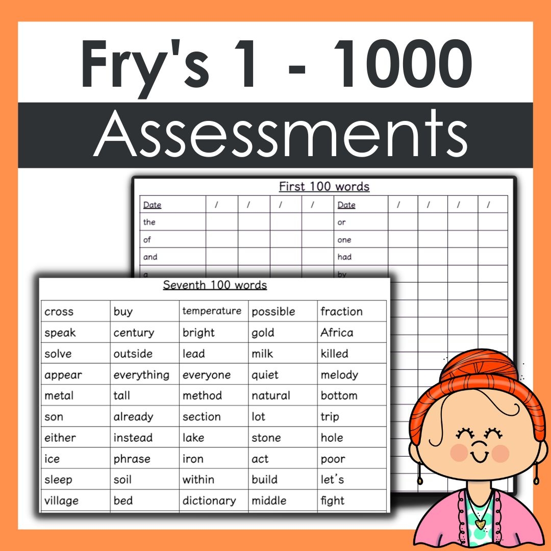 Fry s Complete Sight Words Assessment Words 1 1000 Editable Fry s Complete Sight Words Assessment Words 1 1000 Editable