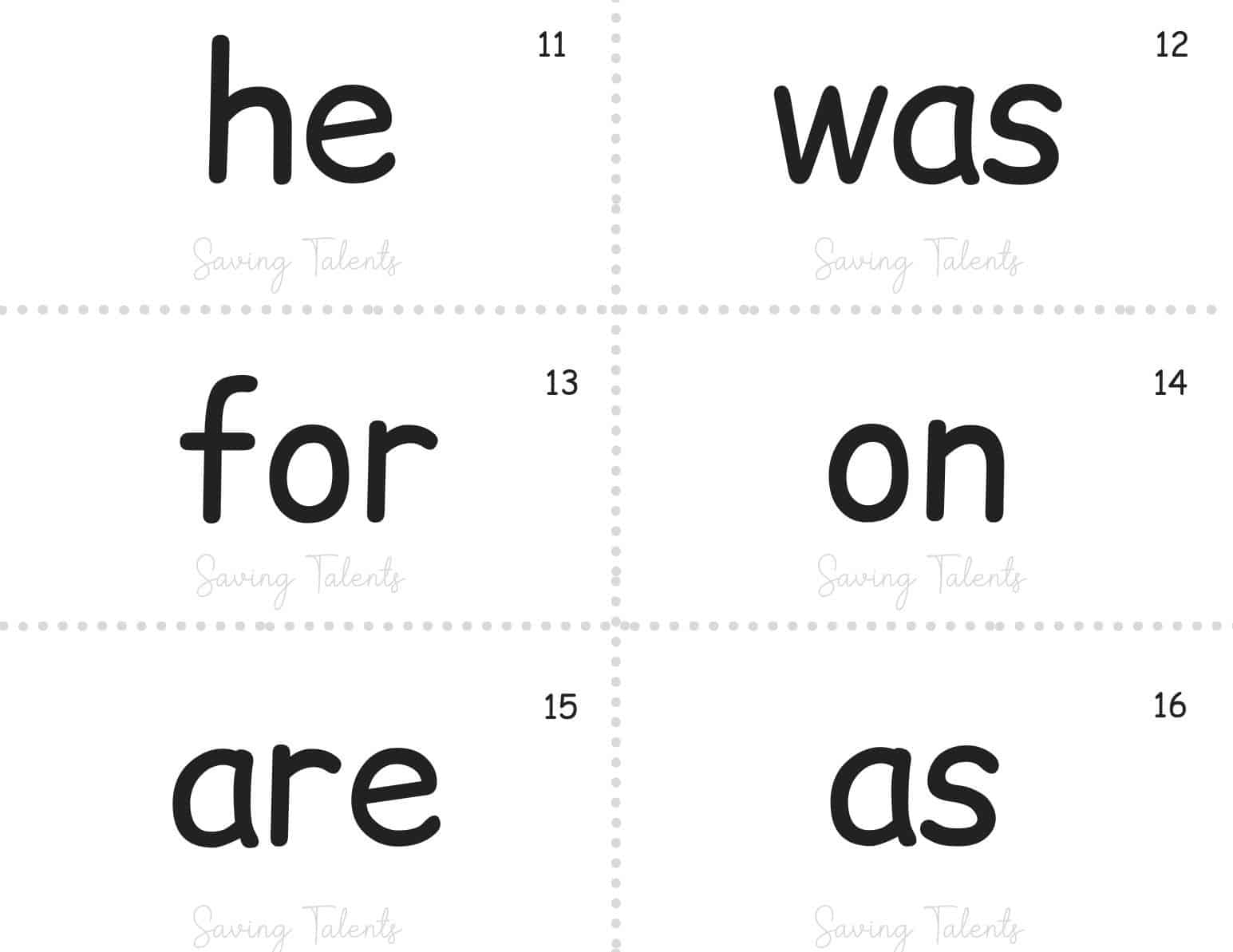 Fry s First 100 Sight Words Free Printable Flashcards