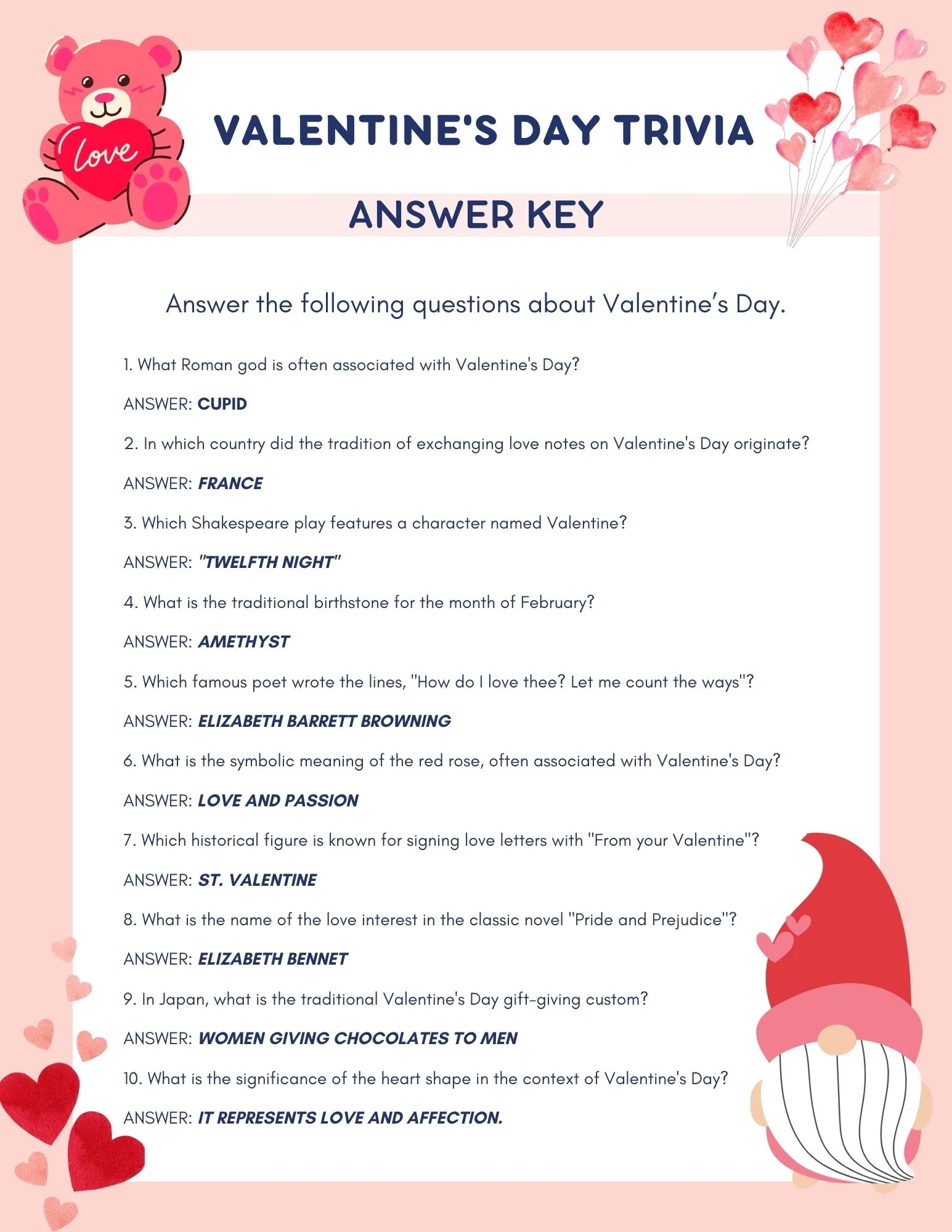 Fun Valentine s Day Trivia For All Ages Luhvee Books Fun Valentine s Day Trivia For All Ages Luhvee Books