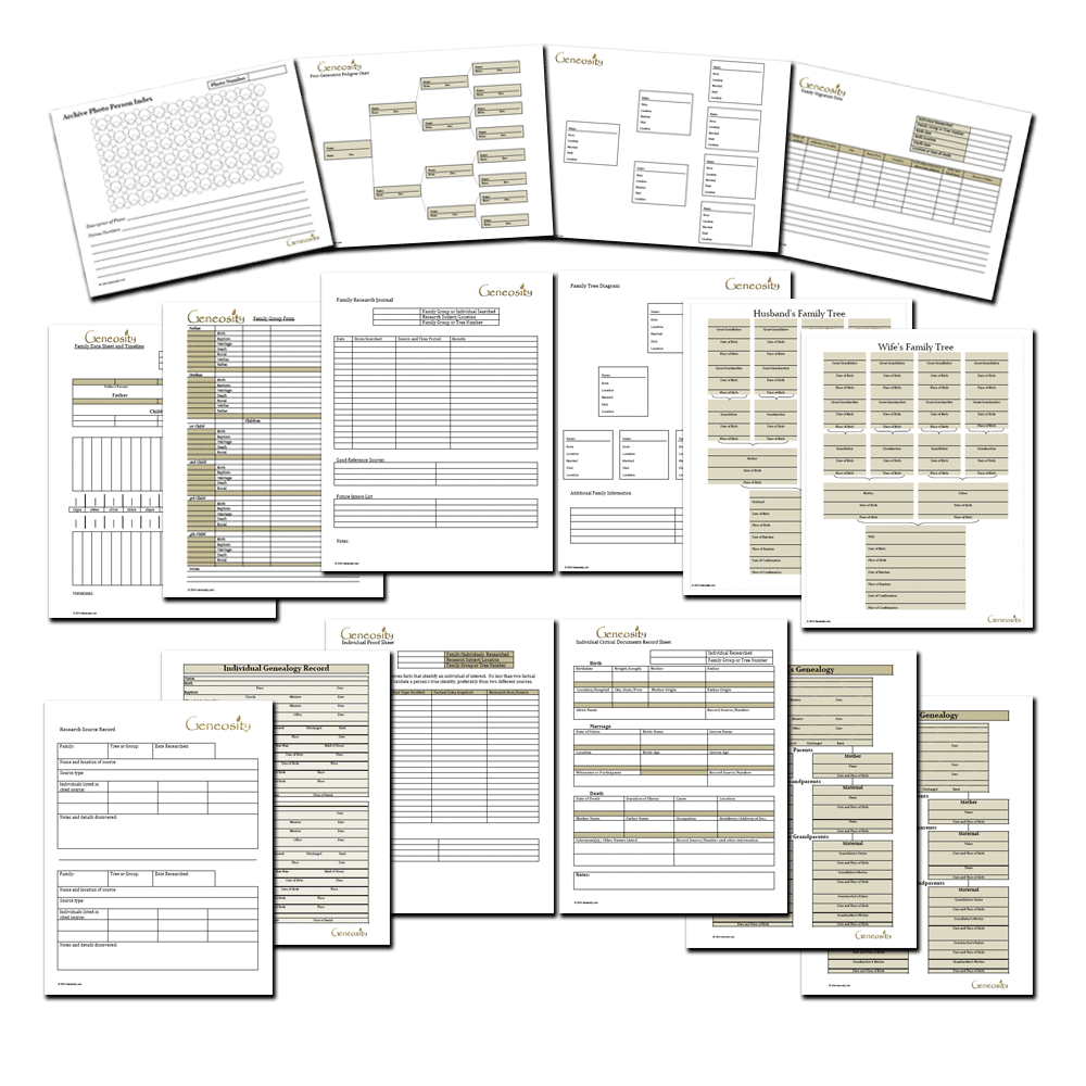 Free Printable Genealogy Charts And Forms Free Printable Genealogy Charts And Forms