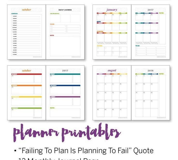 Get Organized With This Planner And All The Printables Balancing