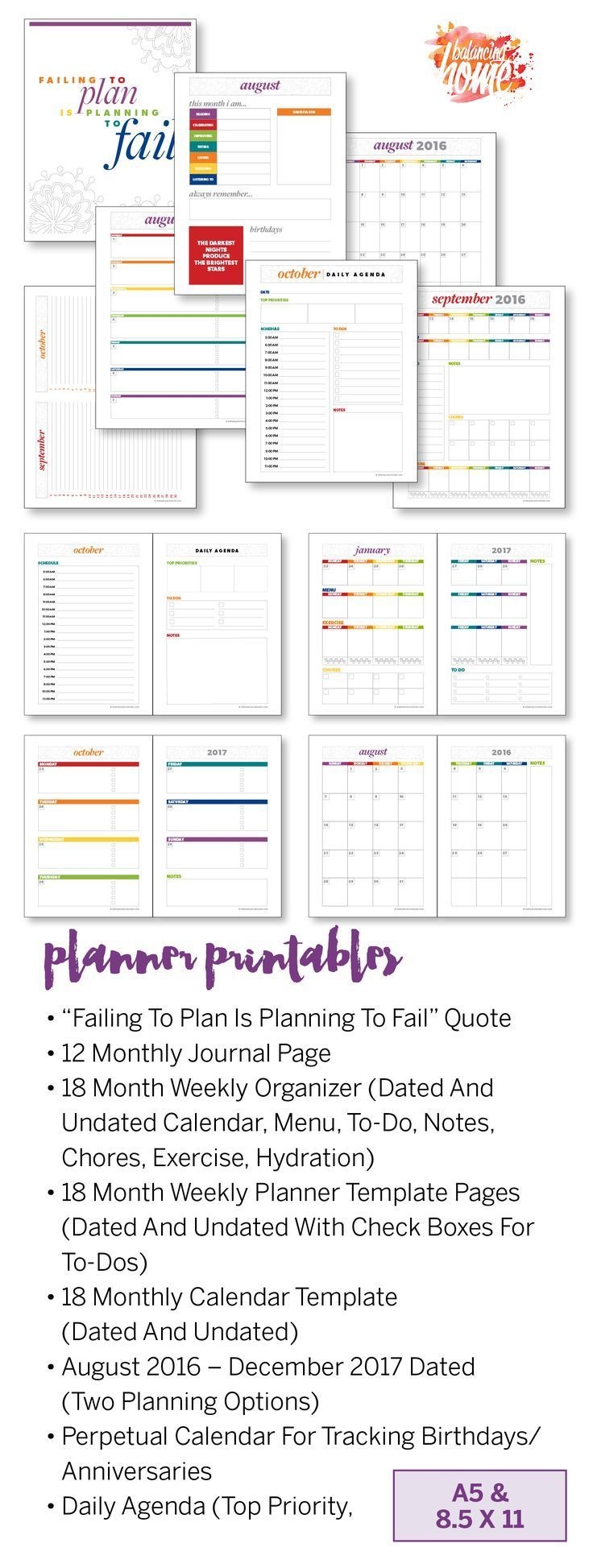 Get Organized With This Planner And All The Printables Balancing Get Organized With This Planner And All The Printables Balancing