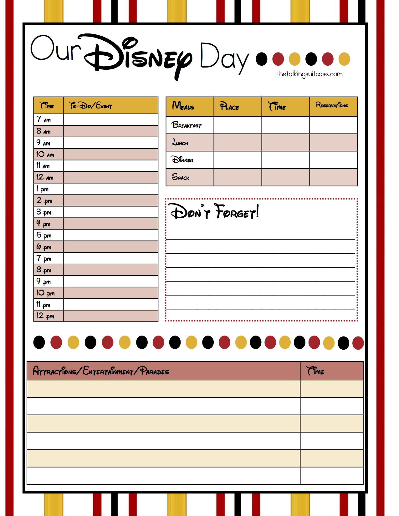 Disney Cruise Planner Printables Disney Cruise Planner Printables