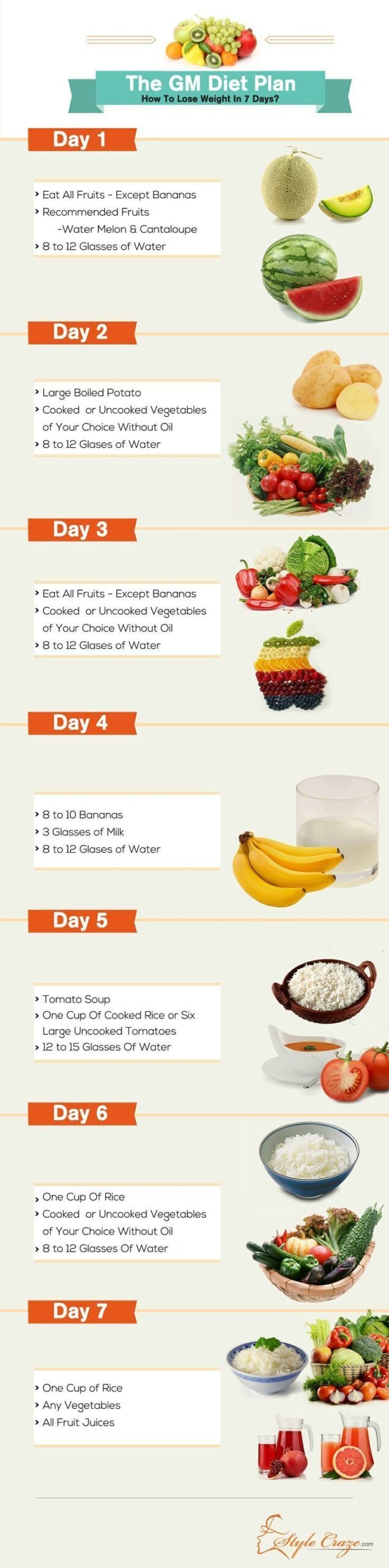 GM Diet 7 Day Diet Chart Foods List Benefits amp Risks