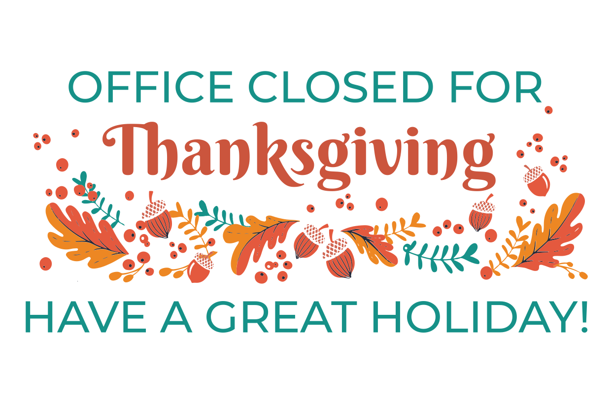 Golden Thanksgiving Office Closed Sign Template Square Signs Golden Thanksgiving Office Closed Sign Template Square Signs