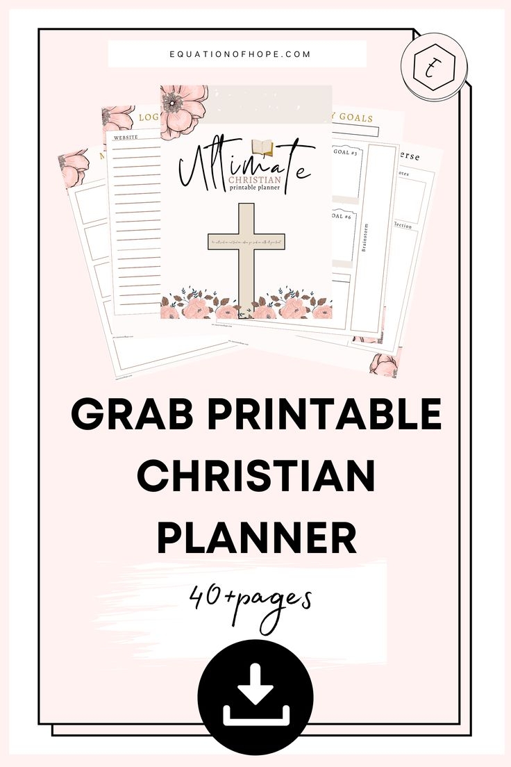Free Faith Based A5 Planner Printables