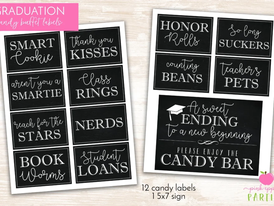 Graduation Candy Labels Printable Graduation Party Candy