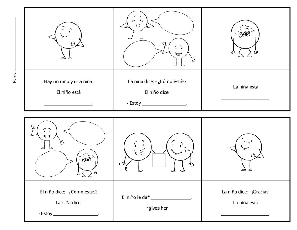 Spanish Hola Color Sheet Free Printable Spanish Hola Color Sheet Free Printable