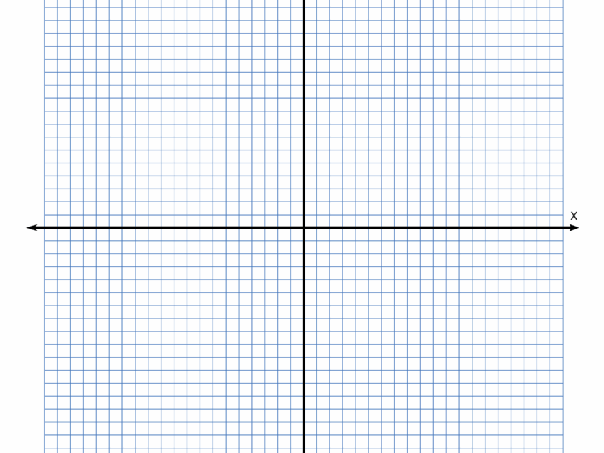 Grid Paper Printable 4 Quadrant Coordinate Graph Paper Templates