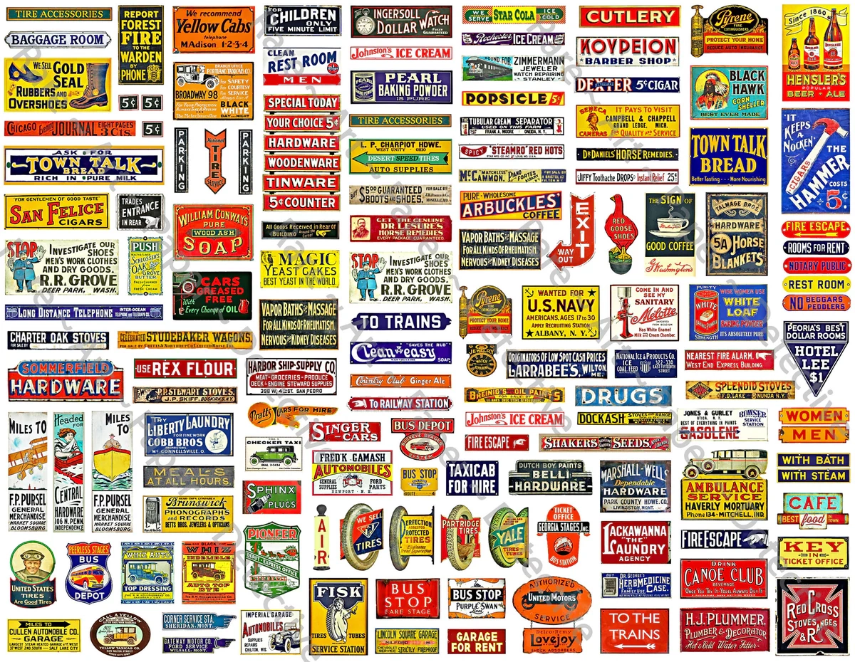 Printable H O Railroad And Signs Printable H O Railroad And Signs