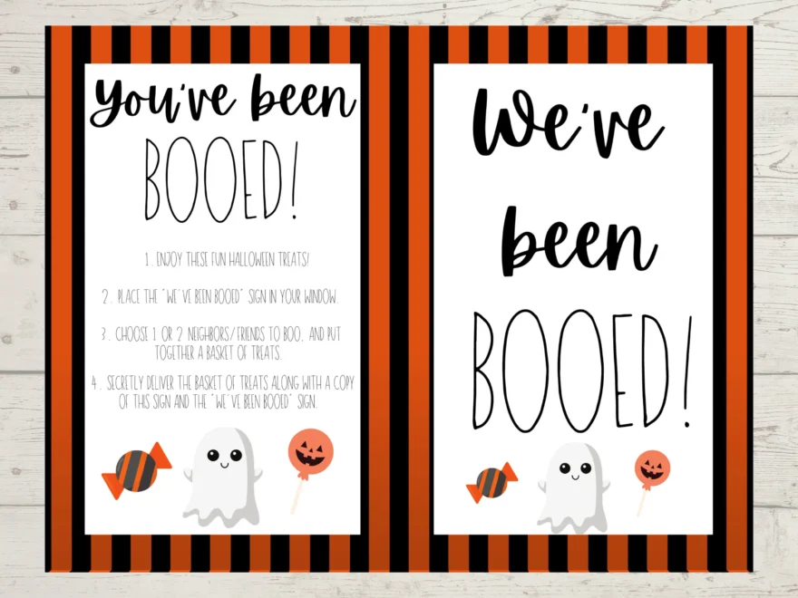 Halloween Booed Sign Printable You ve Been Booed We ve Been Booed