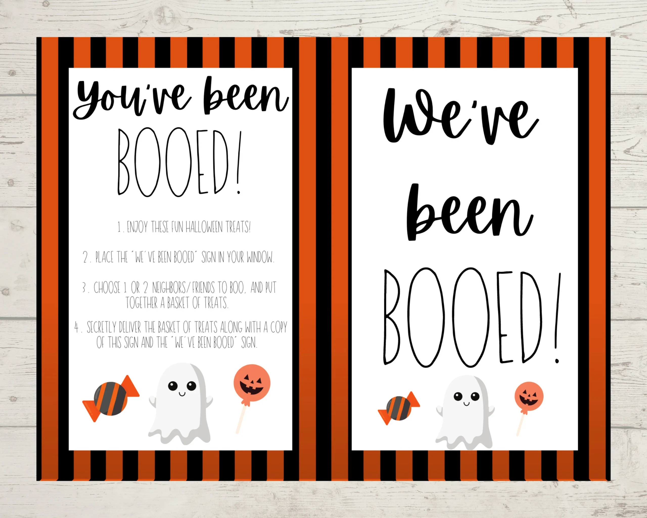 Halloween Booed Sign Printable You ve Been Booed We ve Been Booed 