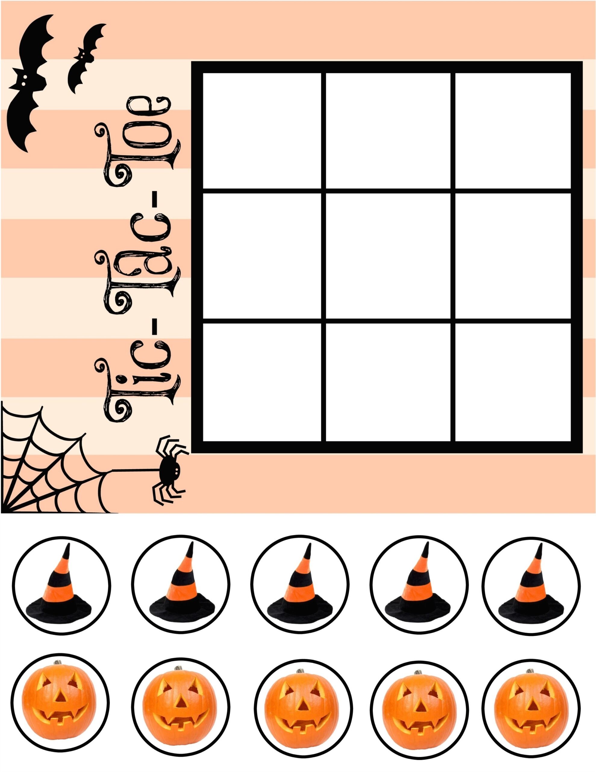 Halloween Tic Tac Toe PRINTABLE Our Potluck Family Halloween Tic Tac Toe PRINTABLE Our Potluck Family