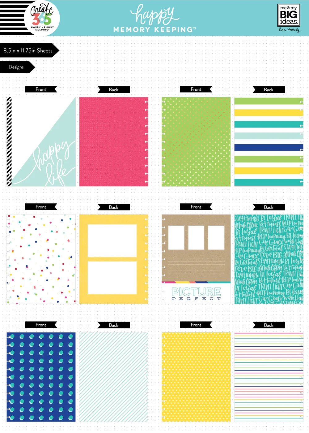 Happy Planner Memories Printable Pages