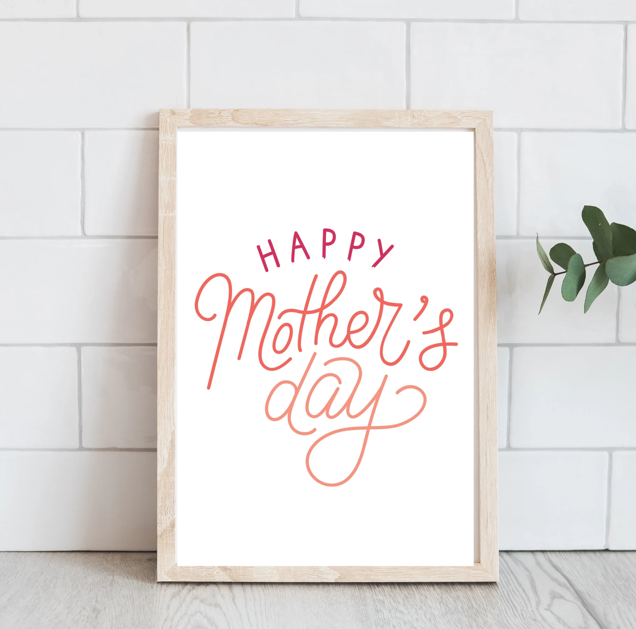 Happy Mother s Day Colorful Sign Minimalist Wall Art Printable Mother s Day Wall Decor Happy Mother s Day Colorful Sign Minimalist Wall Art Printable Mother s Day Wall Decor