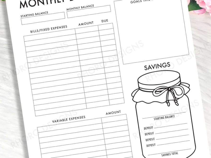 Happy Planner Budget Zum Ausdrucken Monatsbudget Happy Planner