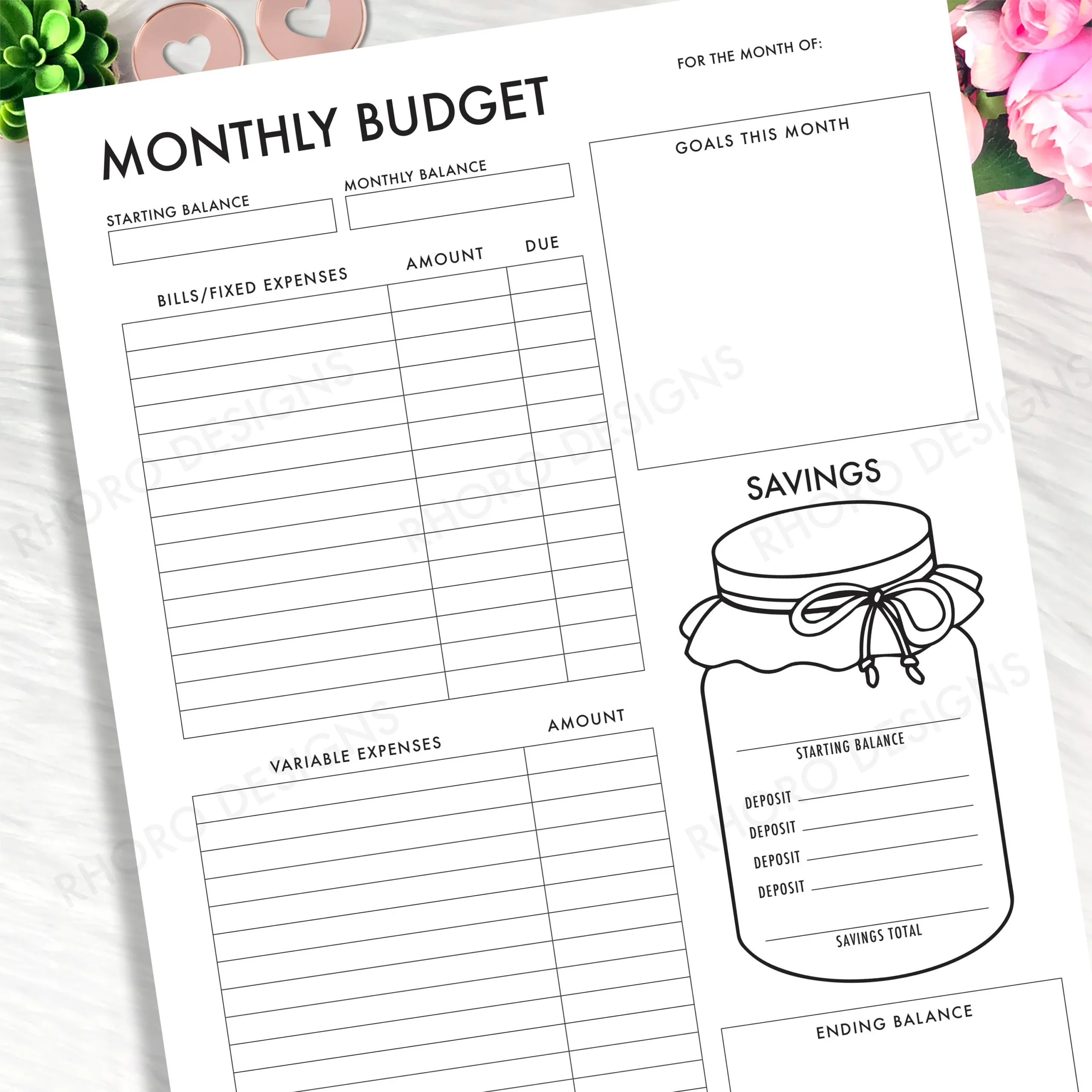 Happy Planner Budget Zum Ausdrucken Monatsbudget Happy Planner Happy Planner Budget Zum Ausdrucken Monatsbudget Happy Planner