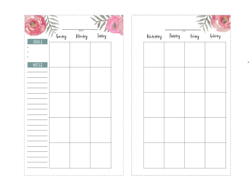 Happy Planner Free Printable Pages Floral Paper Trail Design