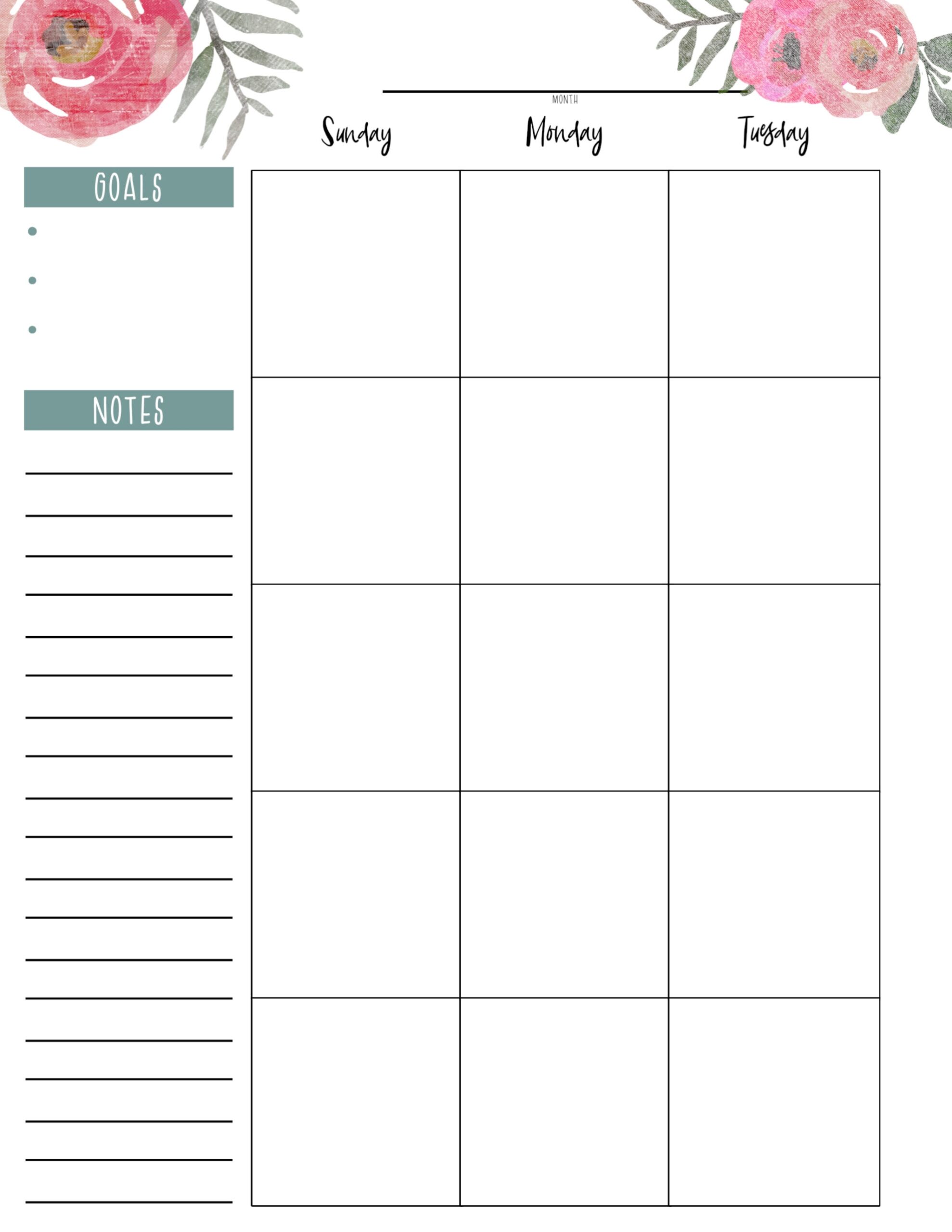 Happy Planner Printables Goals