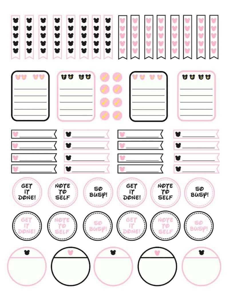 Planner Sticker Printable Free