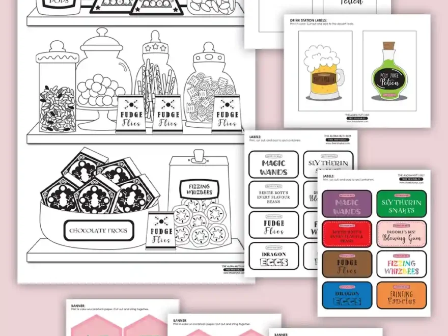 Harry Potter Party Decor And Labels For Honeydukes Store The Aloha Hut