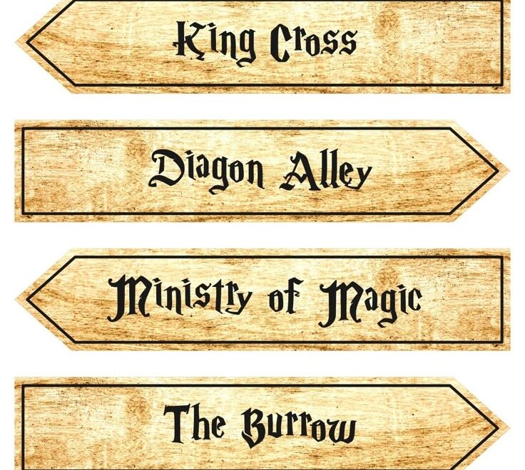 Harry Potter Signs 15 Free PDF Printables Printablee