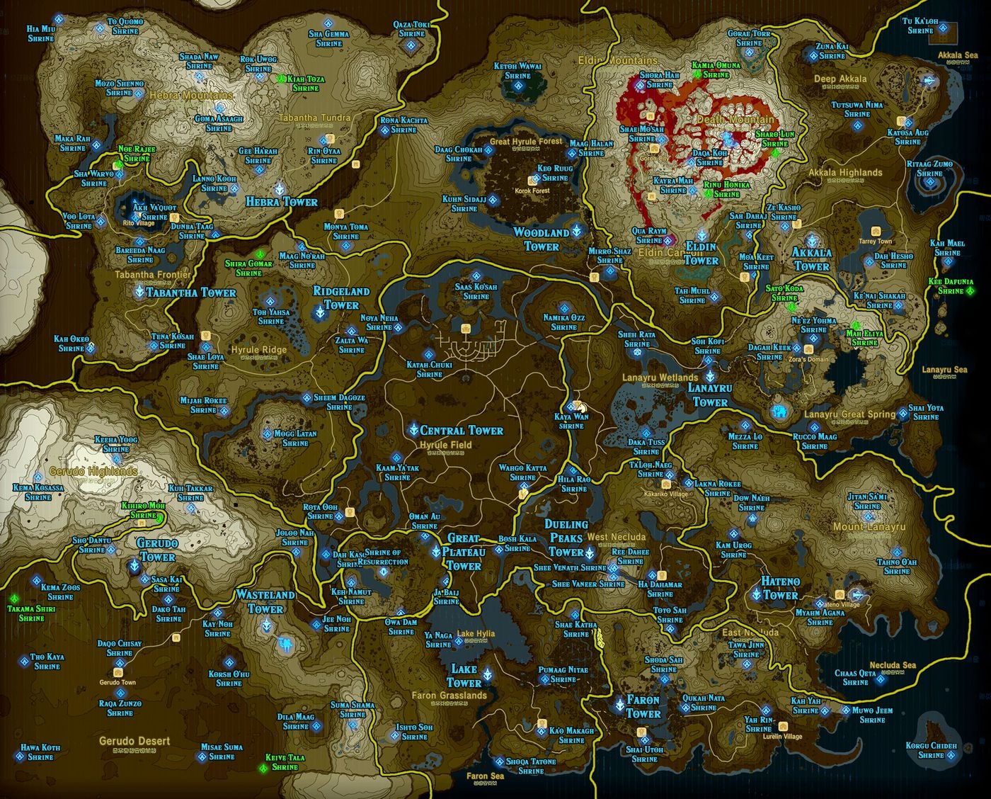 here is an amazing shrine map for people that need help r here is an amazing shrine map for people that need help r