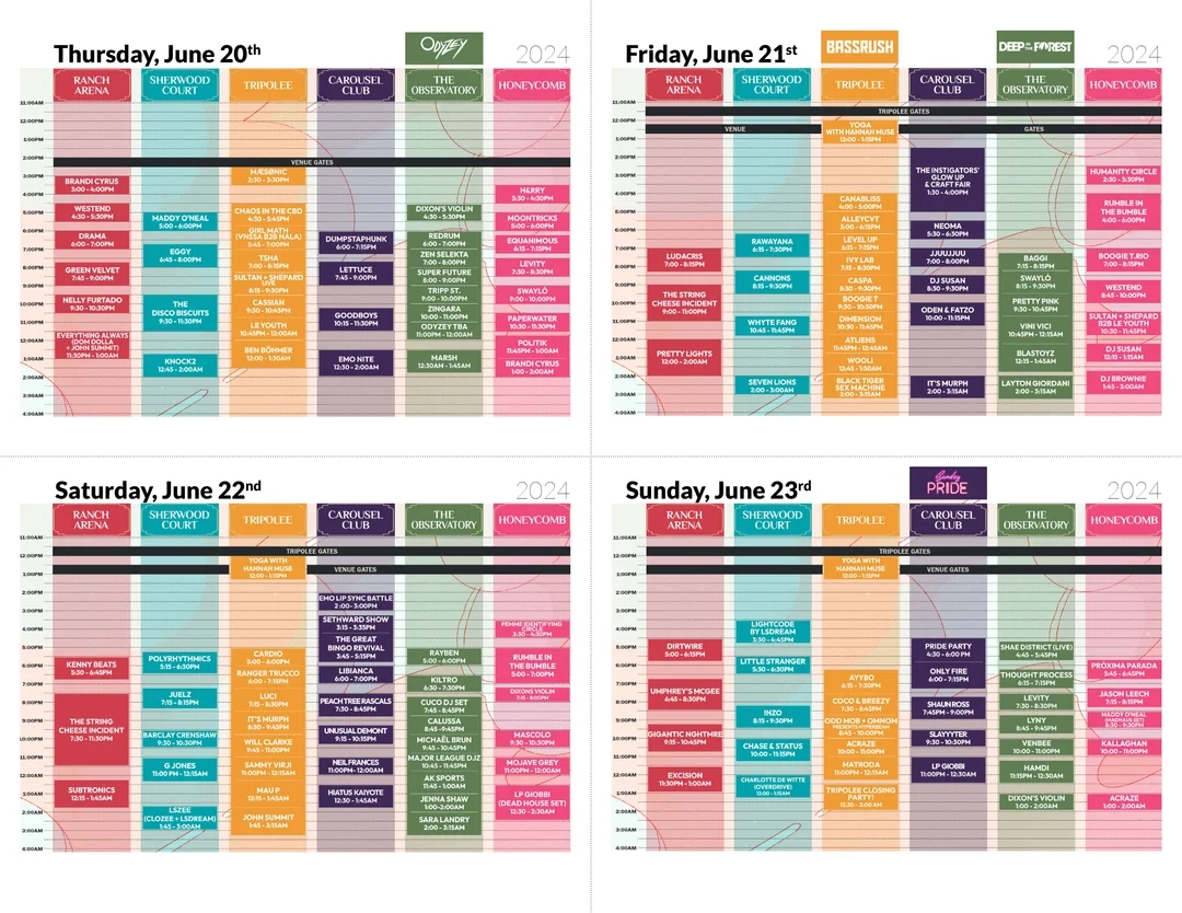 Here s A Smaller Printable Version Of The Schedule this Is What I ll Be Handing Out See Other Post R ElectricForest Here s A Smaller Printable Version Of The Schedule this Is What I ll Be Handing Out See Other Post R ElectricForest