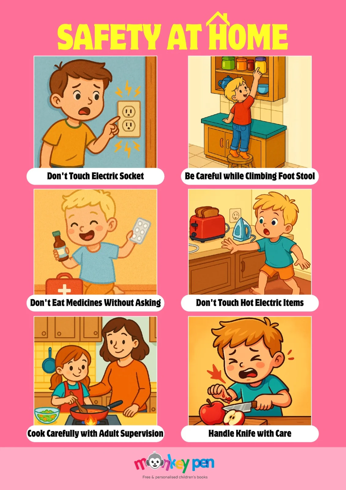 Home Safety Tips For Kids Free Download