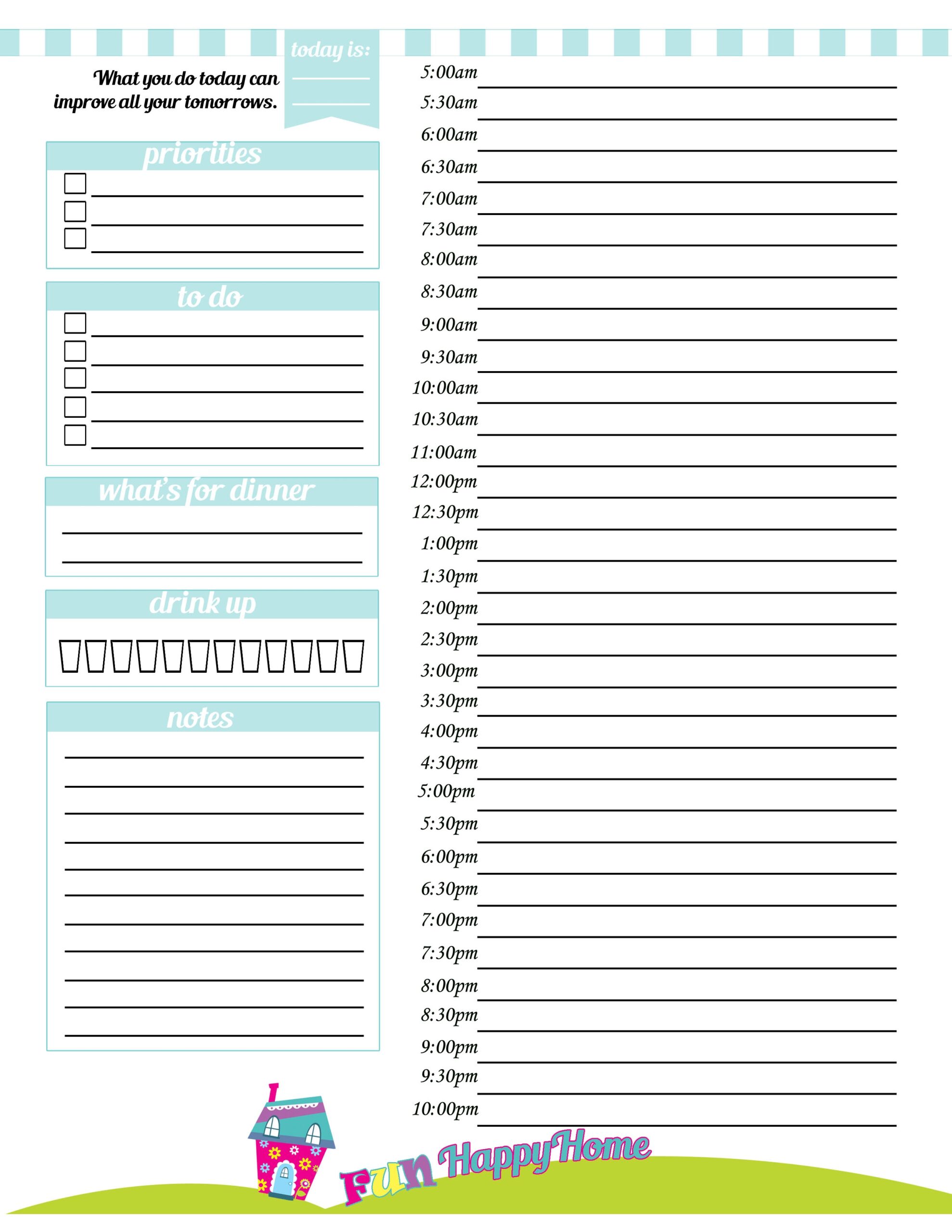 Free Printable Planner Pages